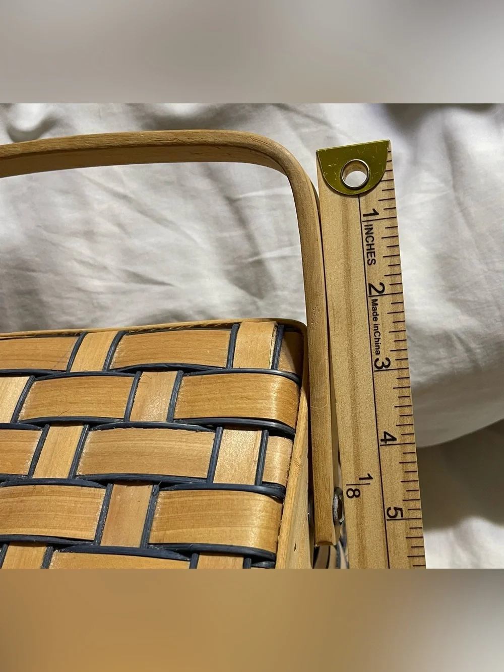 Bath & Body Works Holiday 1999 basket storage Single Handle Woven Basket